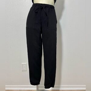 Zara Casual Lightweight Drawstring Utility Joggers XS | Black | EUC